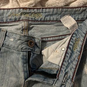 4 regular , American eagle jeans, hipster. Distressed lightly worn
